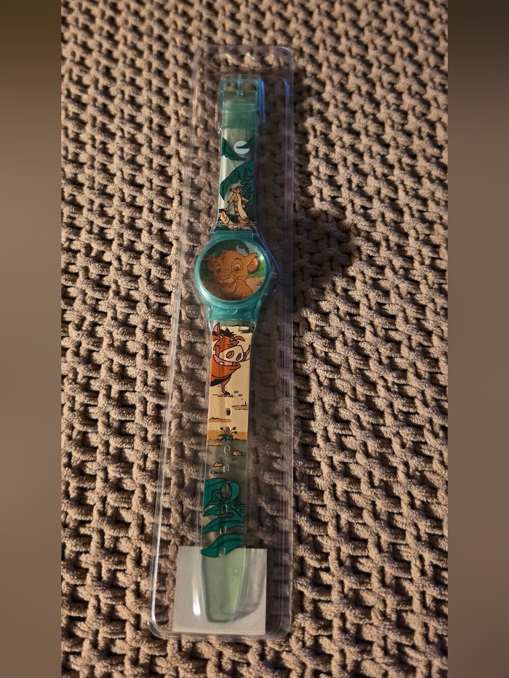 Disney Lion King Teal and Beige Kids Silicone Watch